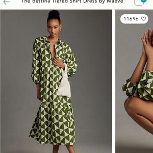 Anthropologie bettina midi dress